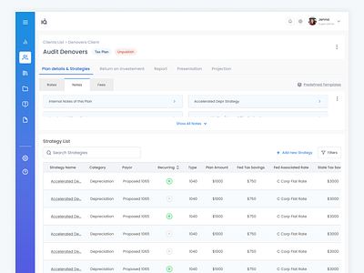 SaaS tax planning for accountants design saas app saas design ui ux