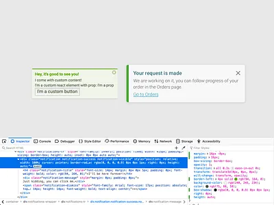 The great wall of developemnt 🧱 alerts css design development frontend html notifications product ui ux design