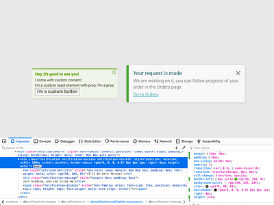 The great wall of developemnt 🧱 alerts css design development frontend html notifications product ui ux design