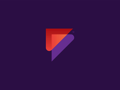 Brand Mark for Pointer Control Systems brand design branding colorful controls design icon logo mark modern orange purple hair red symbol systems tech technology logo vector