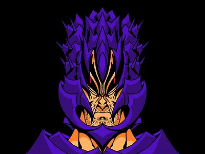 THE WARLORD SERIES. #4 Purple Scorpion danilo mancini death and rebirth hand lettering handmade hell illustration knight old school purple sailor danny scorpion tattoo villain vintage vintage style warlord