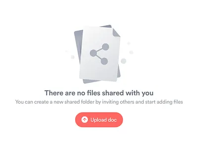 Empty state 02 emptystate file file sharing share ui web