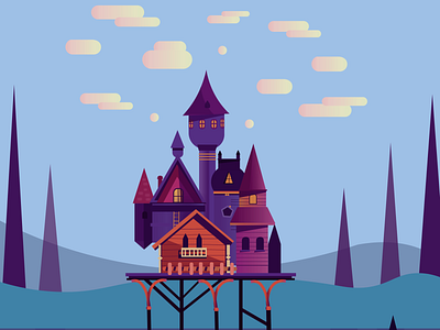 Castle1 design illustration typography ui web