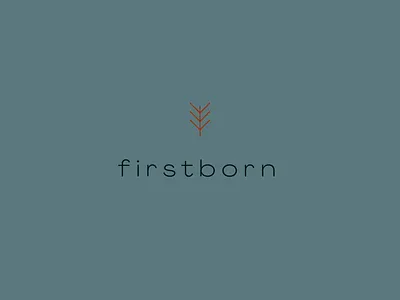 firstborn logo branding color design geometric graphic icon identity illustration logo plant prague shape typography vector