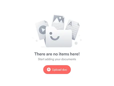 Empty state 01 document emptystate files folder illustration ui video web website