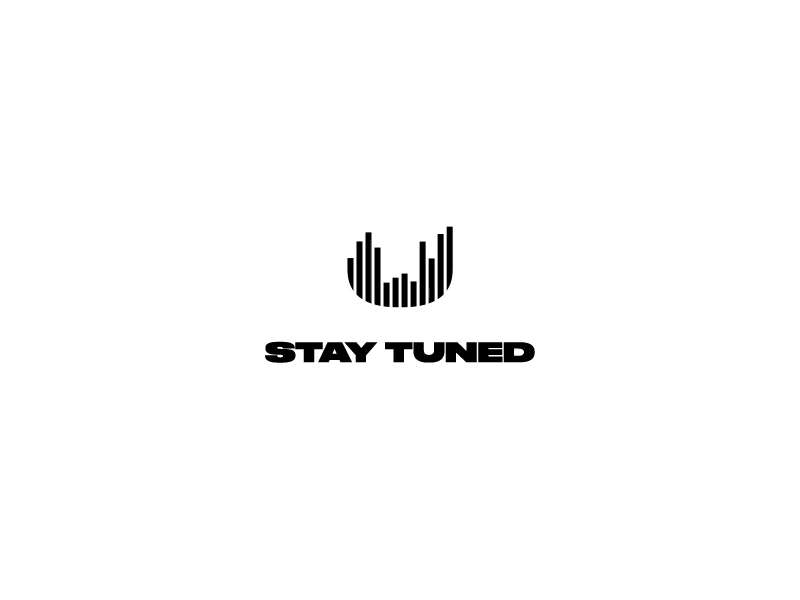 Stay Tuned animated animation audio branding design motion music playlist soundclash type