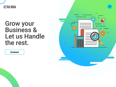 EZ Tax India adobe xd figmadesign ui ux web design website