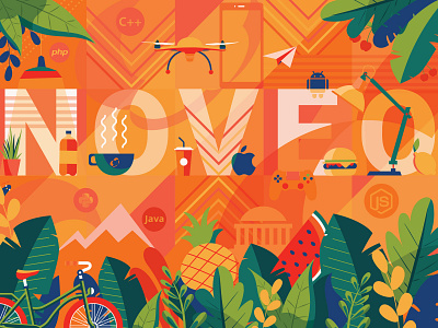 Wall illustration branding design illustration vector