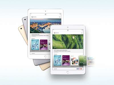 WTO Digital publications app concept app design digitaldesign publication ui ux visualdesign