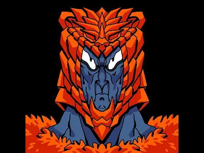 THE WARLORD SERIES. #6 Orange Bear armory bear danilo mancini death death and rebirth design hand lettering handmade hell illustration knight old school orange sailor danny style tattoo vintage vintage style vintage tattoo warlord