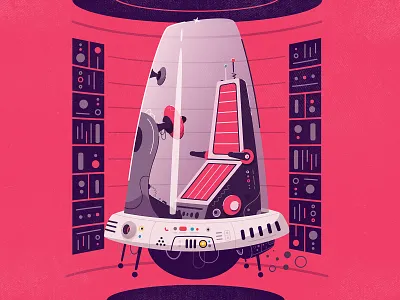 Hover car art car cartoon design drone flat future futurism futuristic hover hover car illustration retro retrofuturism robot sci fi tech vector