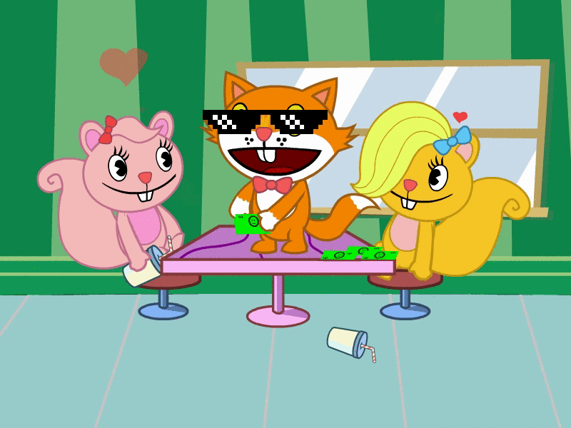 Money Shower! animals animation cartoon hand drawn htf stylish