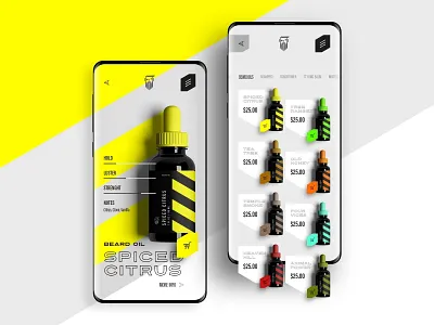 Beard Supply Shop App app app design beard hair logo oil stats supply ui ux uxui xd design