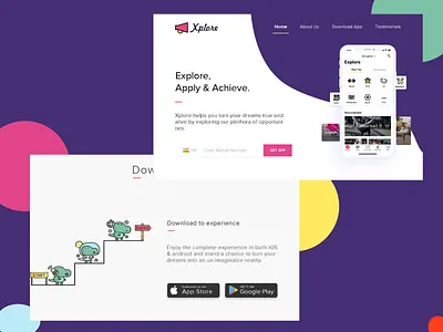 Website HomePage Shot concept illustration landing page design minimalism ui web design website