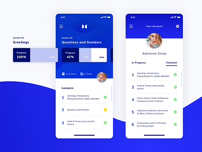 Algilez App app blue design ios ios app iphone x minimal mobile app mobile design mobile ui ui ux