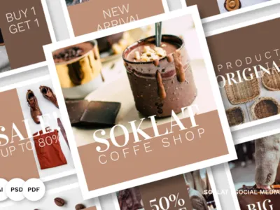 Soklat Pack Social Media #84057 instagram social media social media banner social media design social media marketing social media template socialmedia