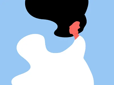 Feeling the wind adobe illustrator design graphic design illustration minimalism spirit wind woman woman illustration