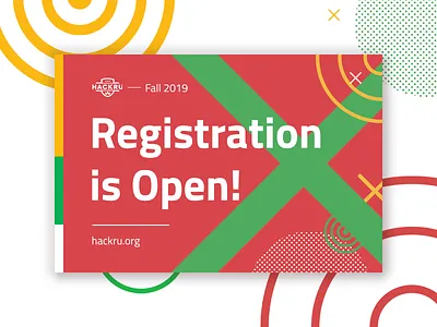 HackRU Registration Graphic