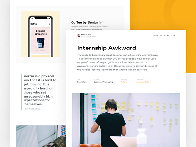 Casestudy UX Design portfolio case study case study casestudy clean design student designer designer portfolio personal website product design profile quote student student portfolio ux design uxdesign whitespace yellow