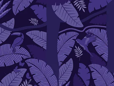 Wings of the World: Jungle Print bird bird illustration brand branding branding agency branding design brochure design card card design design digital illustration digital marketing digital marketing agency ecommerce illustration jungle design leaves pattern print design vector