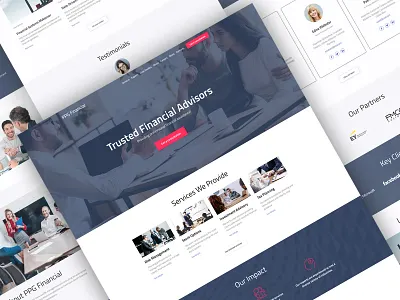 Financial Advisor Website Template agency website ai clean minimal design developers illustration minimalism mobile responsive website responsive website design template design uidesign uiux web design webdesign weblium website builder website design website template