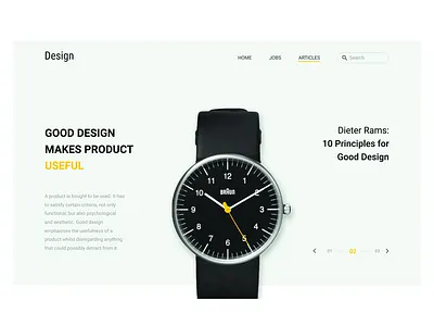 Dieter Rams Secondshot design desktop dieter rams typography ui ui ux ux web website
