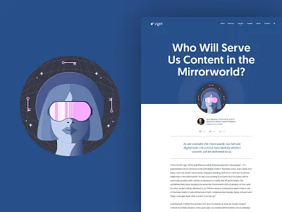 Illustration design gatekeeper guardian icon illustration mirrorworld userexperiencedesign ux vector viget xr xreality