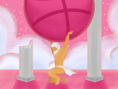 Hello dribbble! illustrator photoshop art