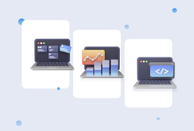 3D Icons Explorations 3d 3d code 3d data 3d for app 3d icons 3d illustration 3d illustrator 3d laptop 3d profile big data blender chart data management data visualization graph graphic design icon design illustration programming project management