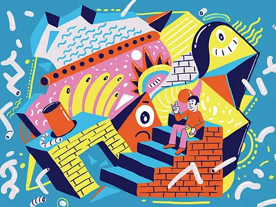 Grafiitis colors dibujo digital digital 2d illustration illustration art logo photoshop