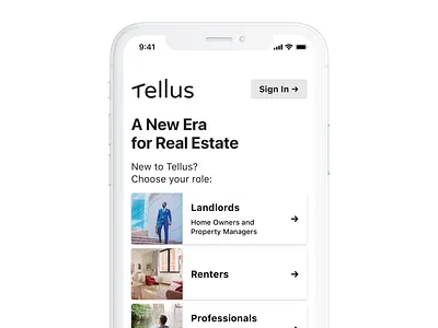 Landing Page app design interface ios iphone mobile product real estate ui