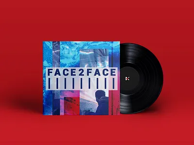 FACE-2-FACE album art album artwork album cover art artwork branding concept creative design graphic house music record techno vinyl visual