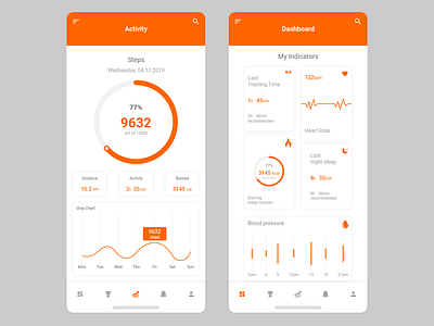 Fitness App UI app design fitness app ui