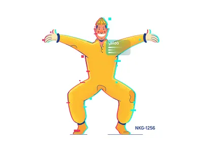 hollo design digital flat icon illustration vector