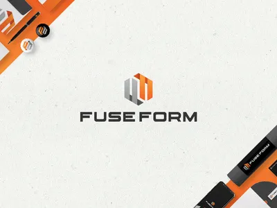 Build brand & identity for Fuse Form 3d filament logo apps icon brand brand identity branding f f logo ff ff logo filament logo hexagon logo jb jb design jordi jordibudiyono letter ff lettermark logomark logotype orange logo