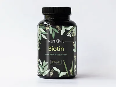 Food supplement bottle design for a German company branding design eco green logo medicine mirasa mirasadesign natural pills supplements typography vector