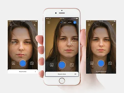 Attraction app application camera design interface ios iphone mobile ui ui design ux