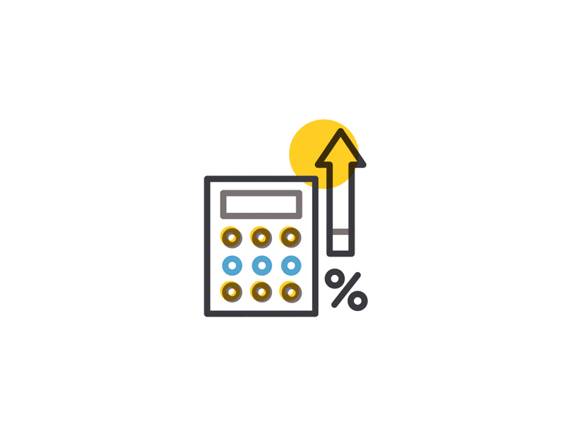 Animated Calculator Icon gif iconography motion design
