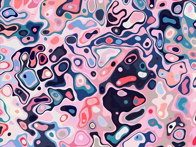 Amoeba Wave Mesh Light & Pink abstract amoeba background experimental marble texture vcetor vibrant wave wavy