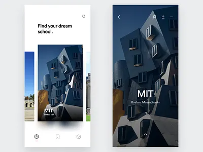 Find Your Dream School app app design apple branding daily ui ios ui ux