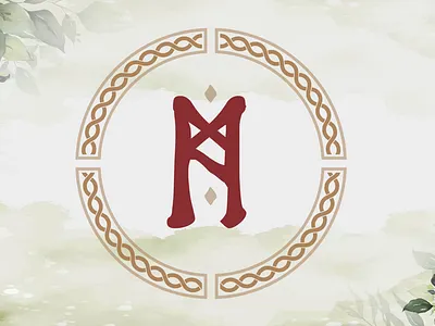 Viking Wedding (Rune Monogram) branding design graphic design illustration logo vector wedding
