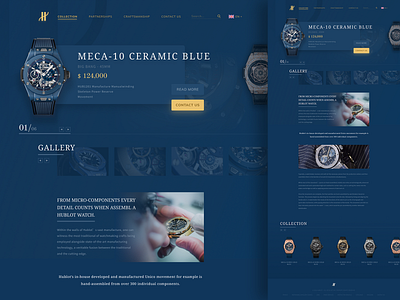 HUBLOT - Sēlling pāgē (rēdēsign) hublot luxury redesign selling page watch