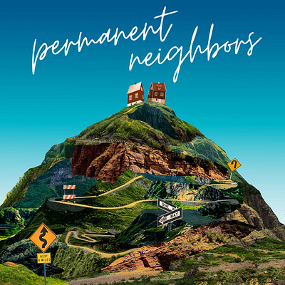 Permanent Neighbors Podcast Cover Art artwork branding collage cover graphic design illustration marketing podcast