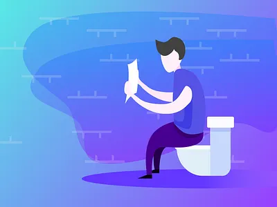 toilet animation design illustration ui