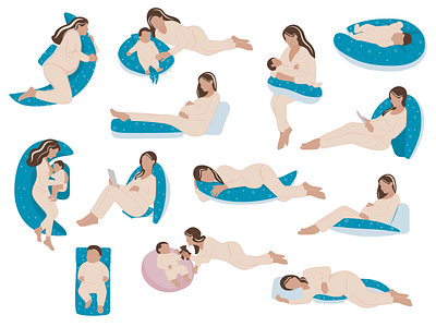 mom and baby) baby child design family flat icon illustration mom mother vector web
