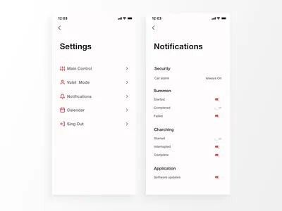 Tesla Mobile Settings - Daily UI 007 007 app car dailyui design electric ios mobile settings tesla ui user