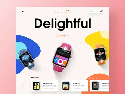 watchOS 6 Landing page Concept 2019 trends apple watch apple watch series 4 clean design collect leads digital marketing homepage ios land book macbook os 6 product design product landing page smartwatch theme uiux web design web design agency web design trends website design