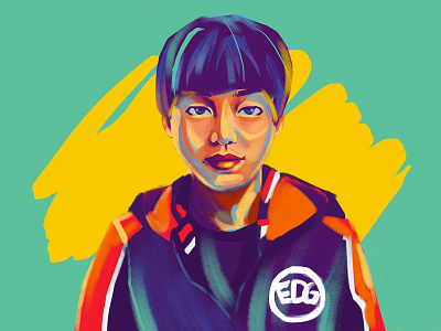 lol edg illustration clearlove dbq....