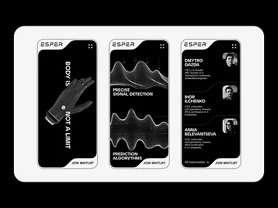 Esper Web pages bionics branding design landing logo startup startup design ui ui design web web design web page