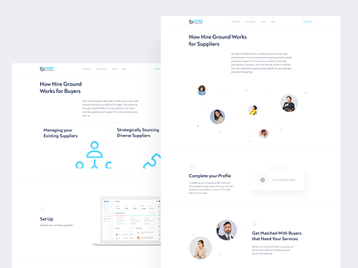 Hireground - a Platform to Connect Buyers and Suppliers animation bitcoin clean crypto crypto wallet cryptocurrency design finance financial financial app fintech freelance ios iot iphone minimal mobile product simple ui